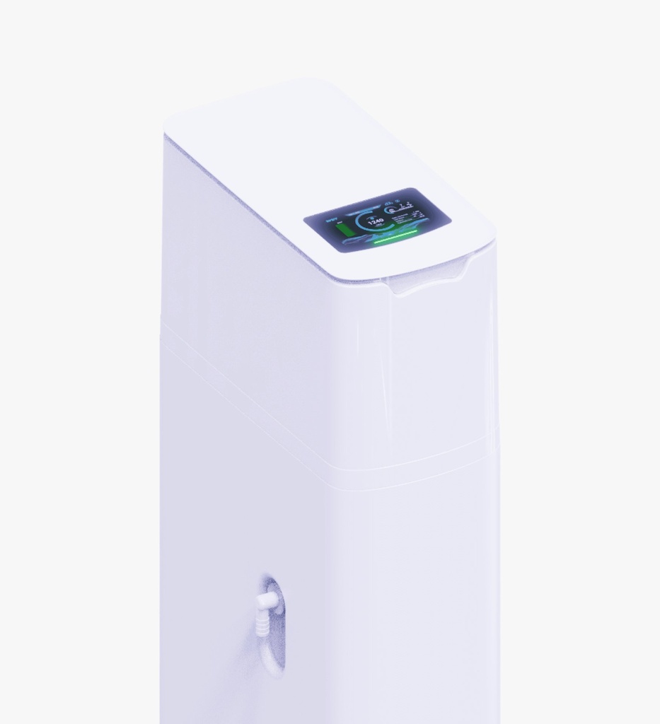 SLIMFLOW 200 PRO — ултратънък смарт омекотител, 18 л смола — корпус с тъчскрийн